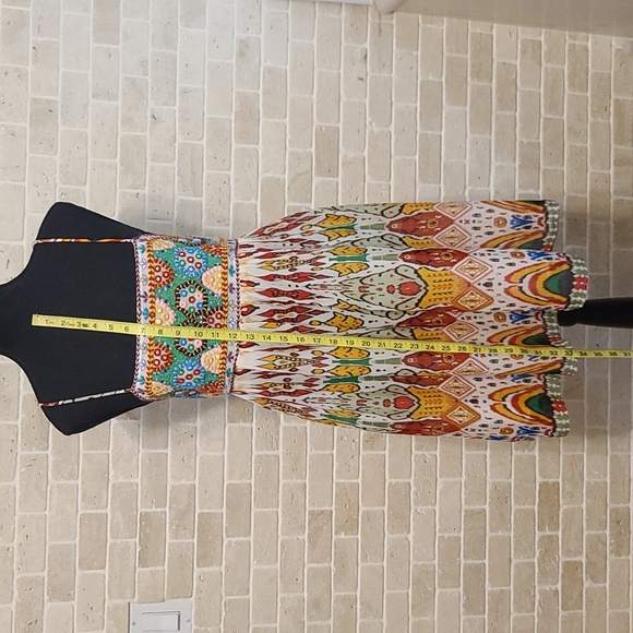 Zara Women's Multicolor Chiffon Spaghetti Summer Mini Dress (Sz M) - Picture 9 of 9